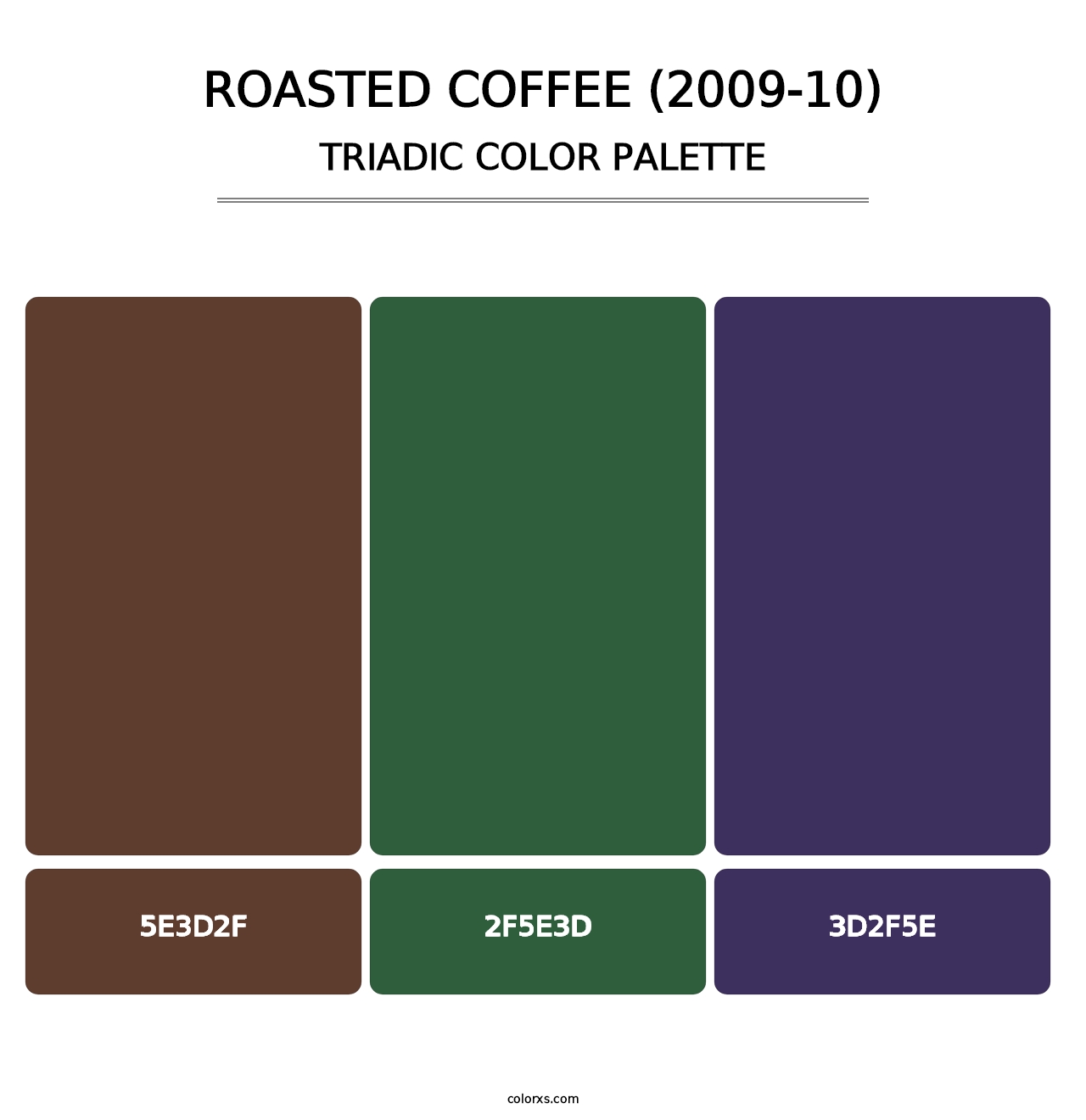 Roasted Coffee (2009-10) - Triadic Color Palette