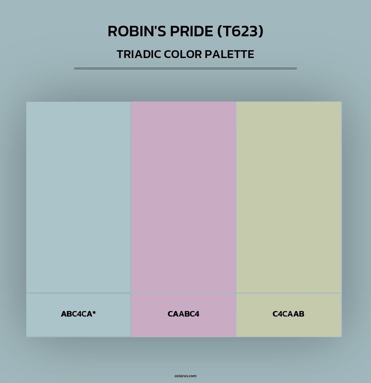 Robin's Pride (T623) - Triadic Color Palette
