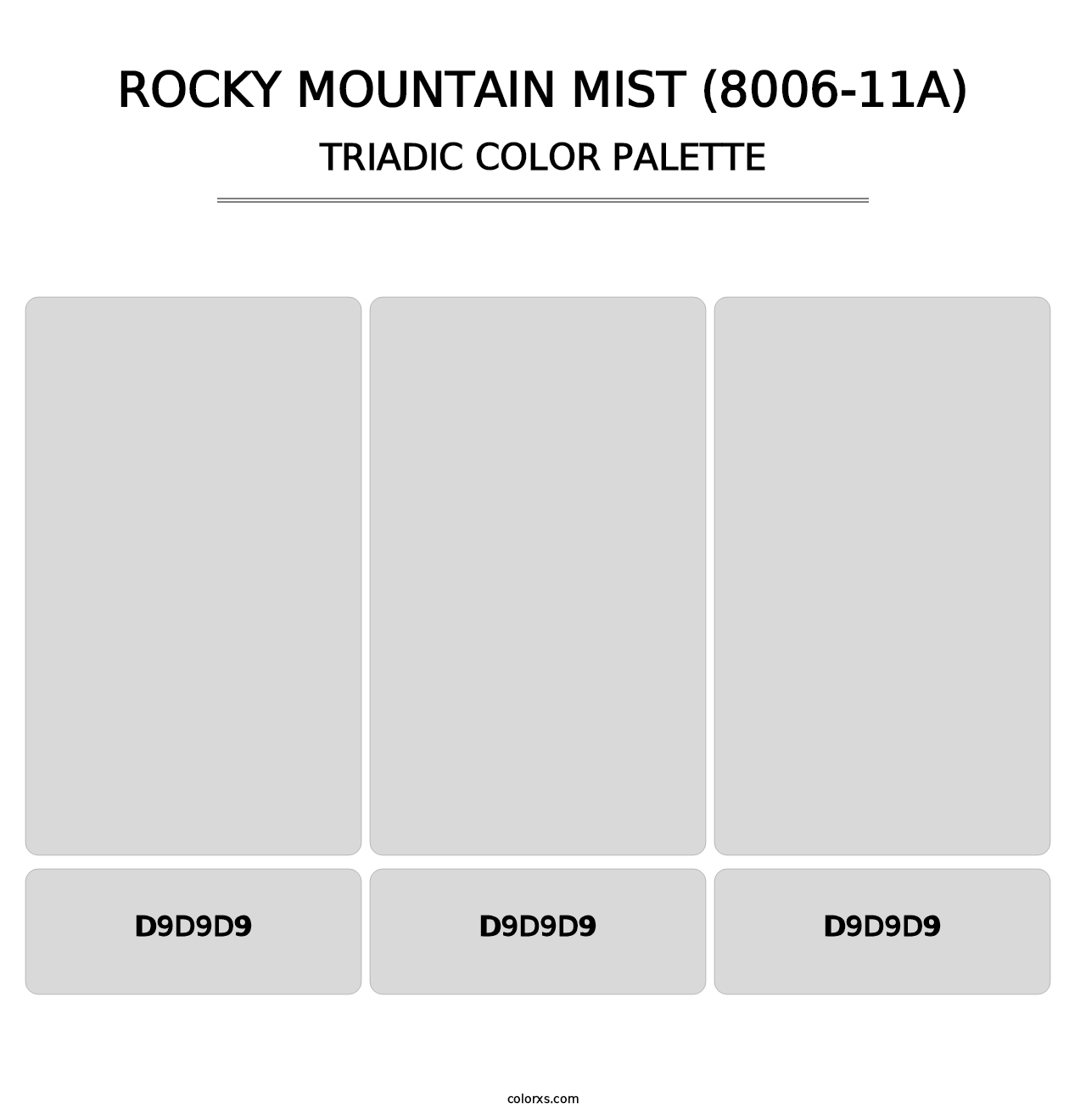 Rocky Mountain Mist (8006-11A) - Triadic Color Palette