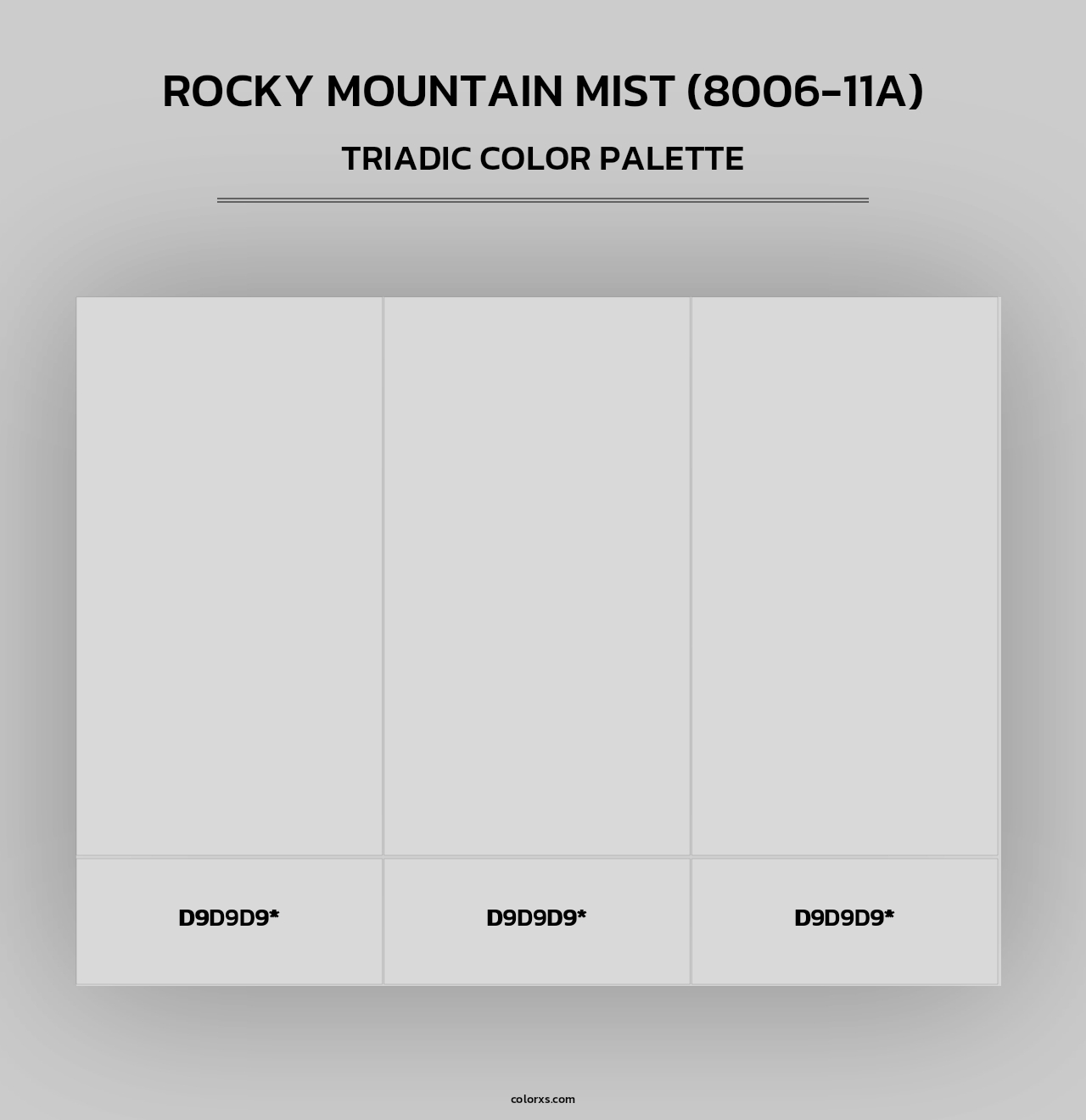 Rocky Mountain Mist (8006-11A) - Triadic Color Palette