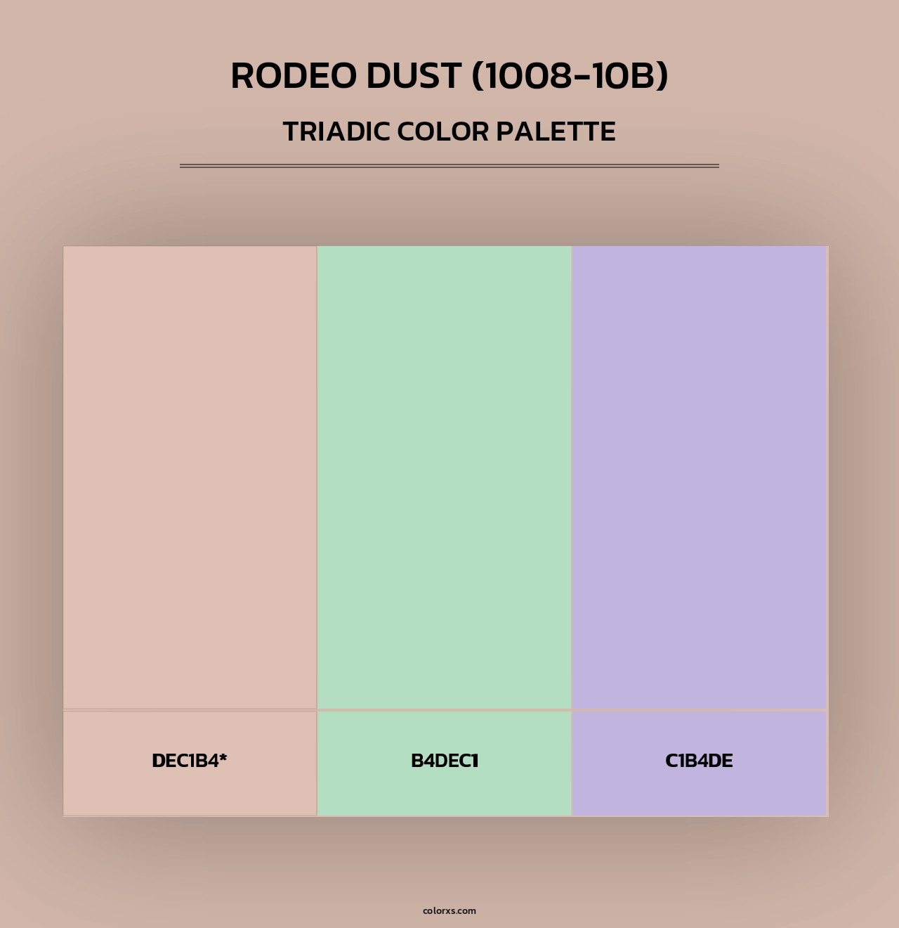Rodeo Dust (1008-10B) - Triadic Color Palette