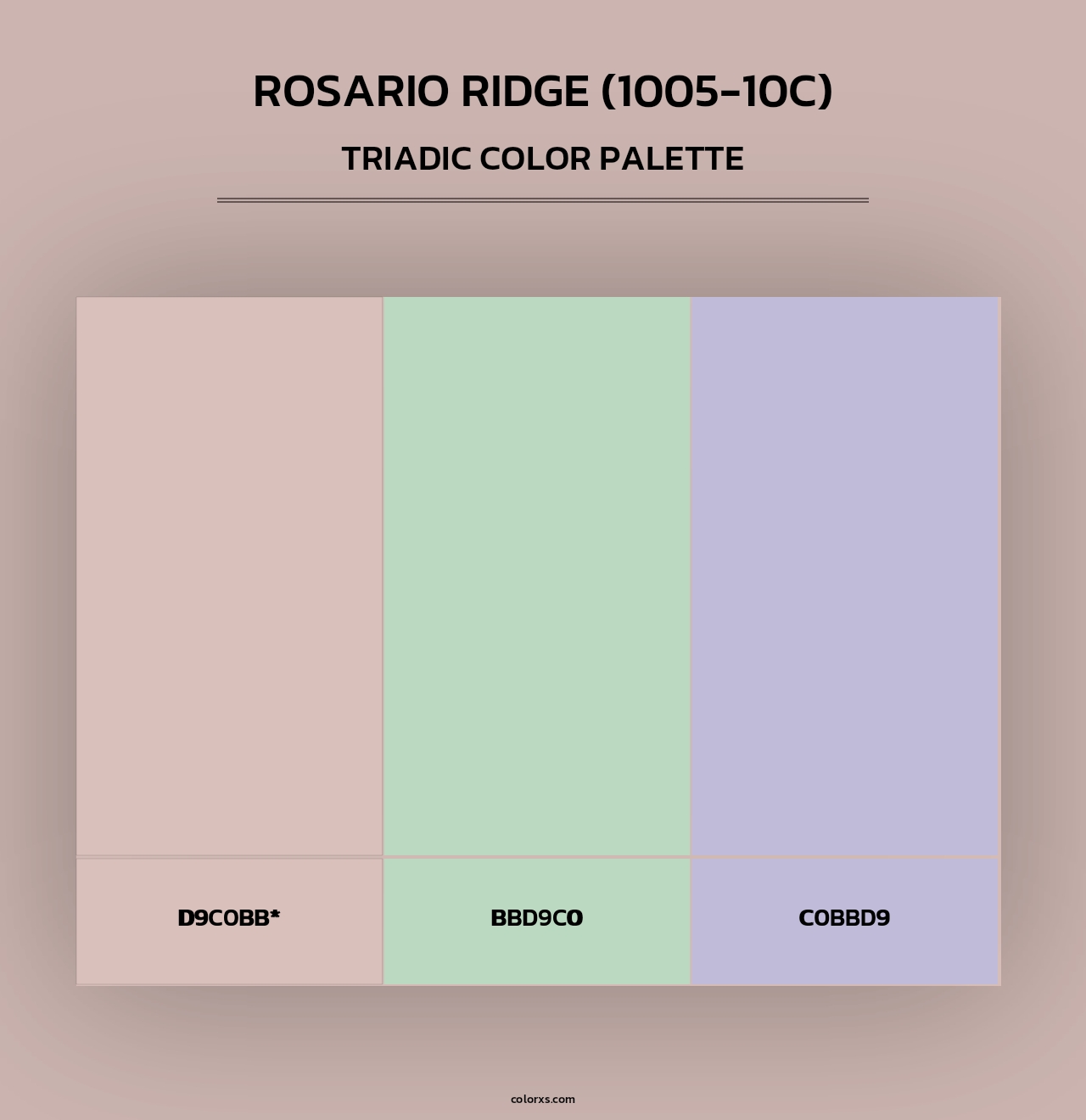 Rosario Ridge (1005-10C) - Triadic Color Palette