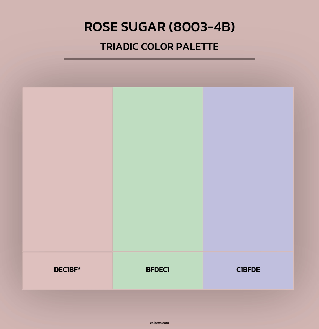 Rose Sugar (8003-4B) - Triadic Color Palette