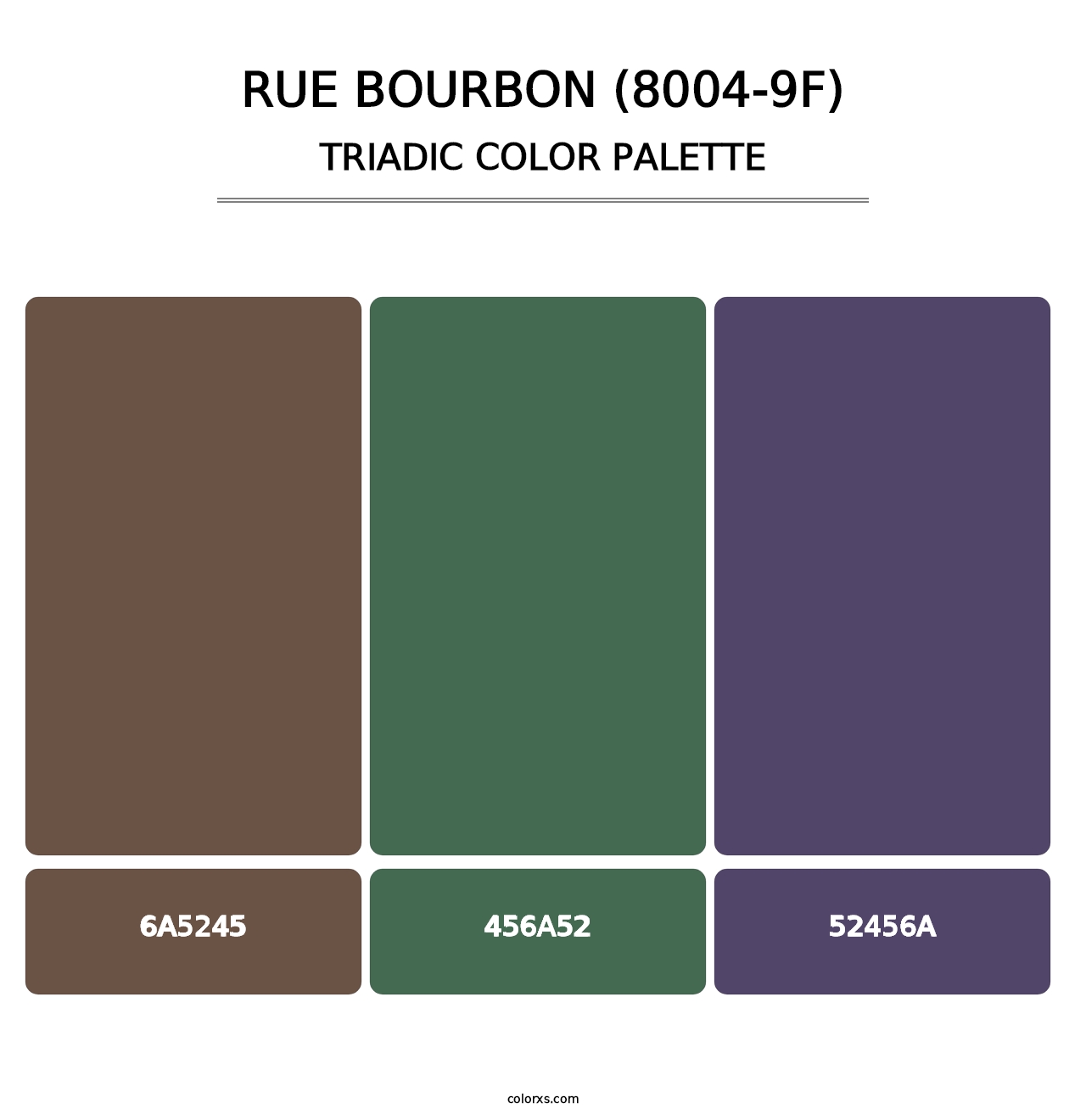 Rue Bourbon (8004-9F) - Triadic Color Palette