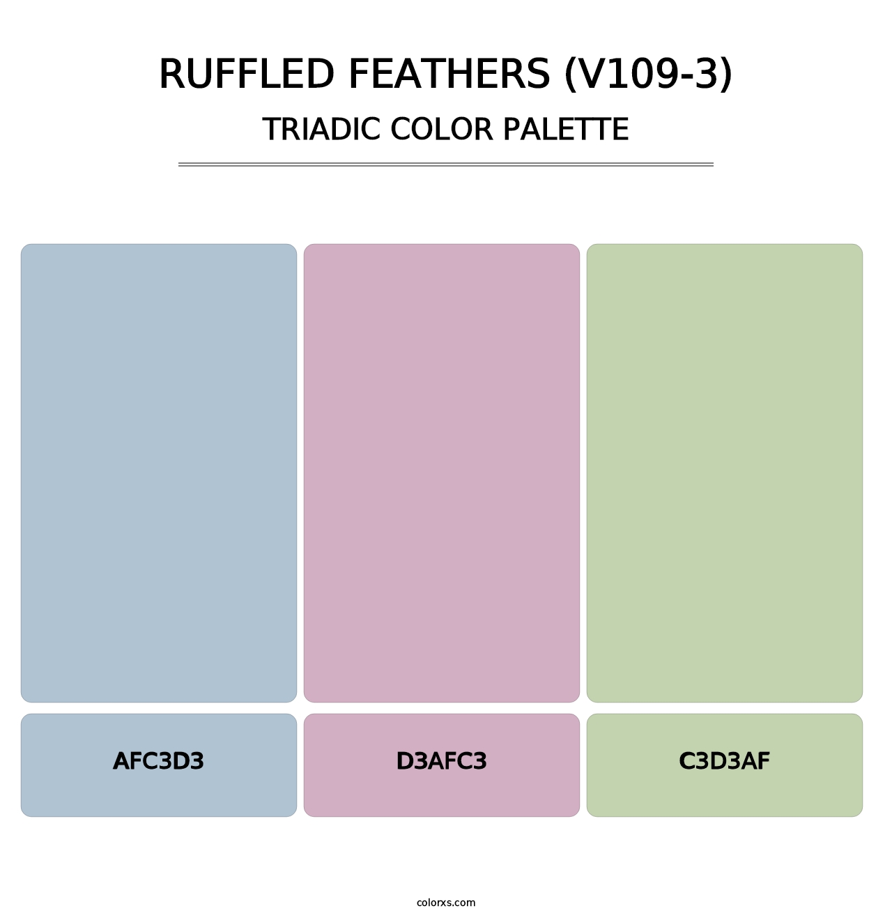 Ruffled Feathers (V109-3) - Triadic Color Palette