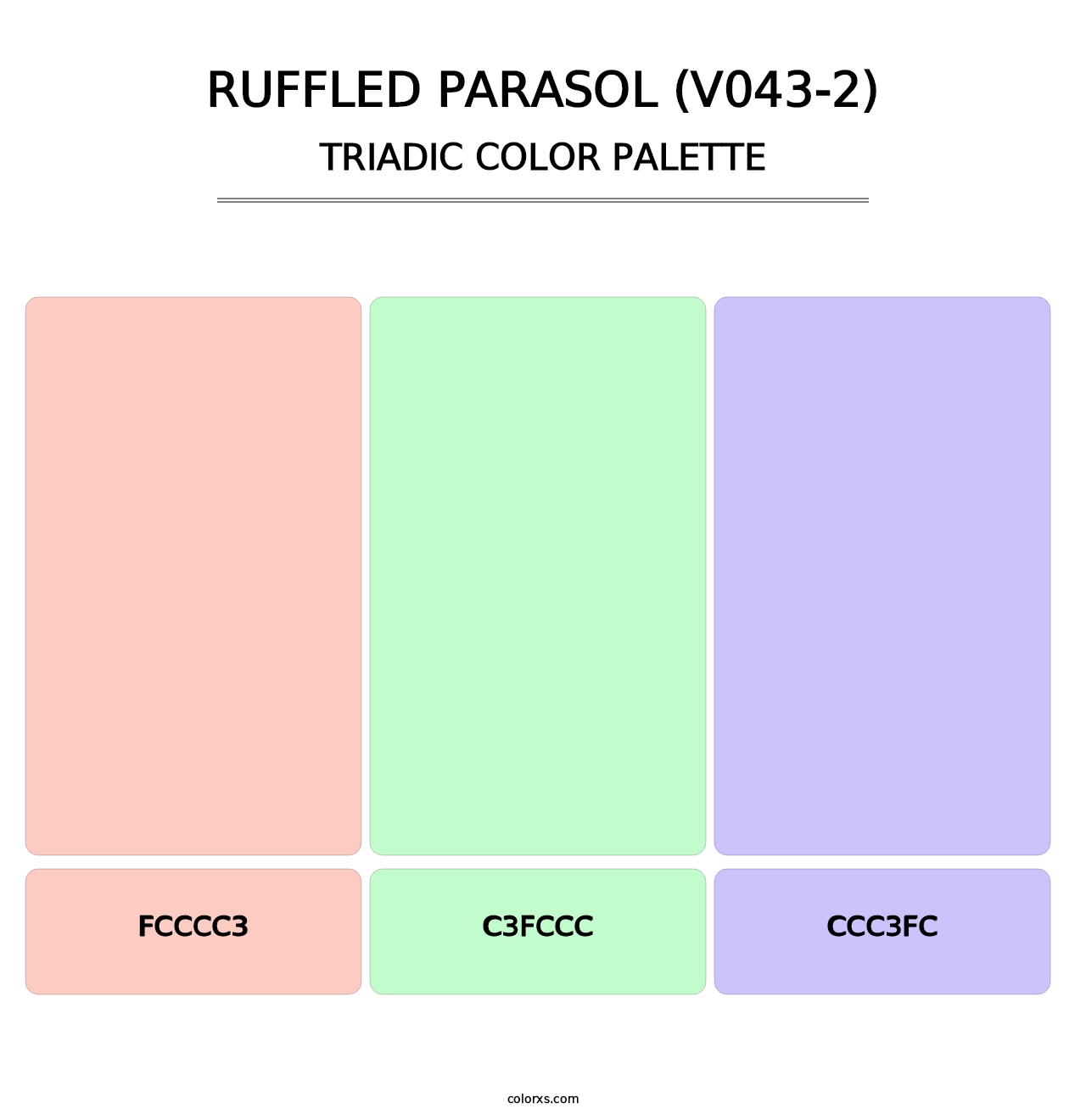Ruffled Parasol (V043-2) - Triadic Color Palette