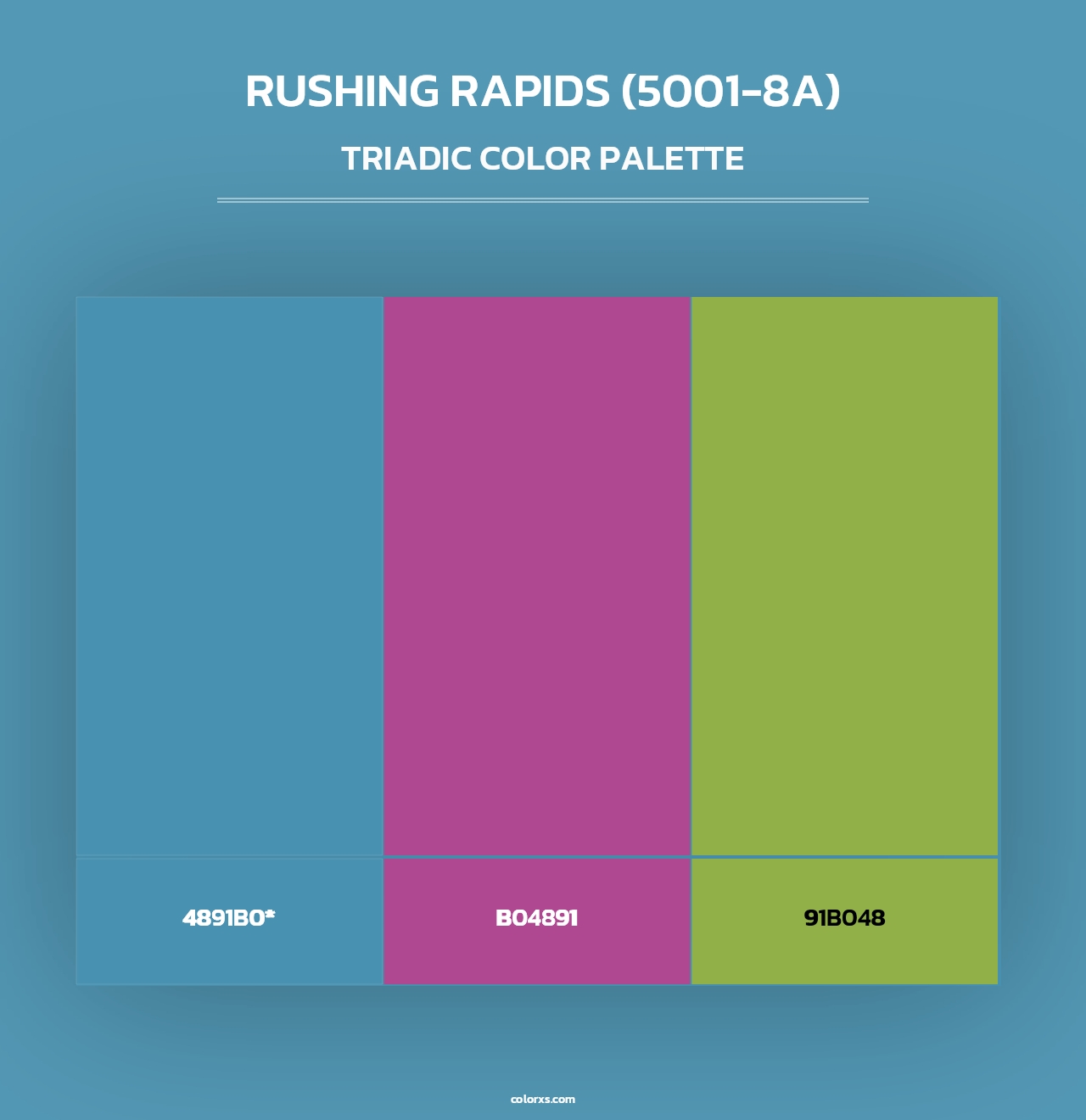 Rushing Rapids (5001-8A) - Triadic Color Palette