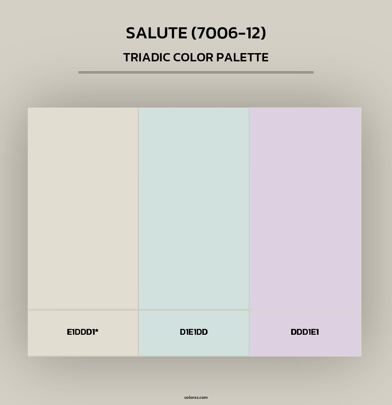 Salute (7006-12) - Triadic Color Palette