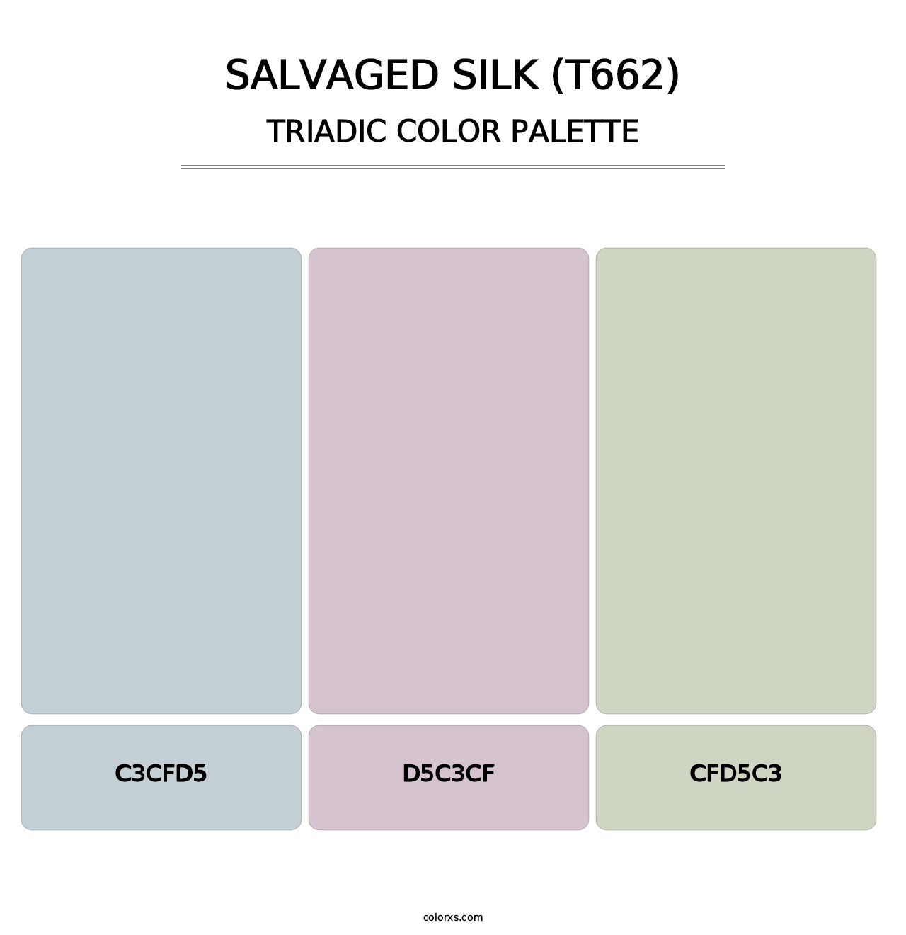 Salvaged Silk (T662) - Triadic Color Palette