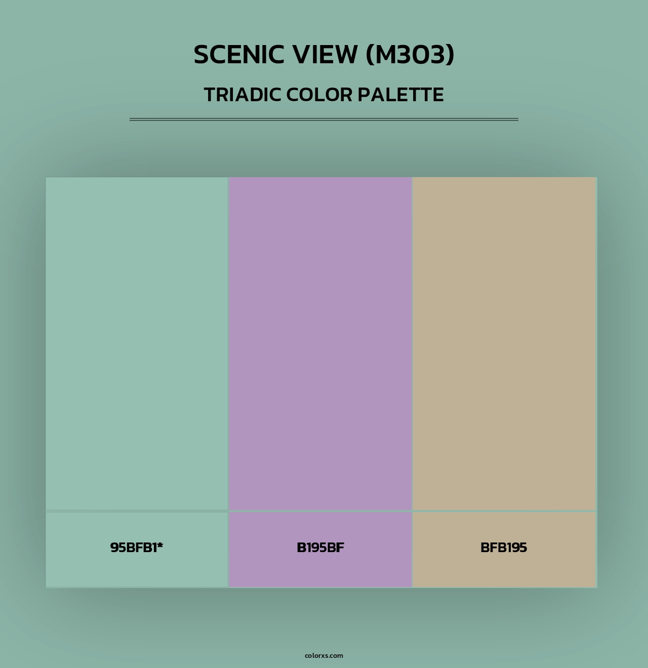 Scenic View (M303) - Triadic Color Palette