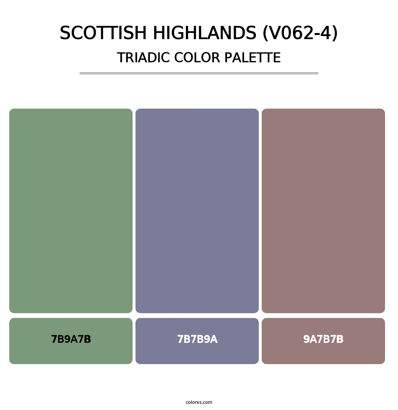 Scottish Highlands (V062-4) - Triadic Color Palette