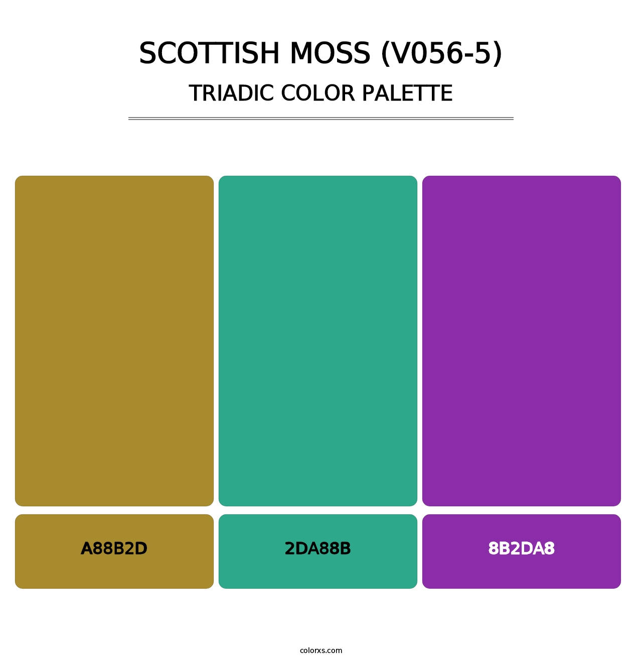 Scottish Moss (V056-5) - Triadic Color Palette