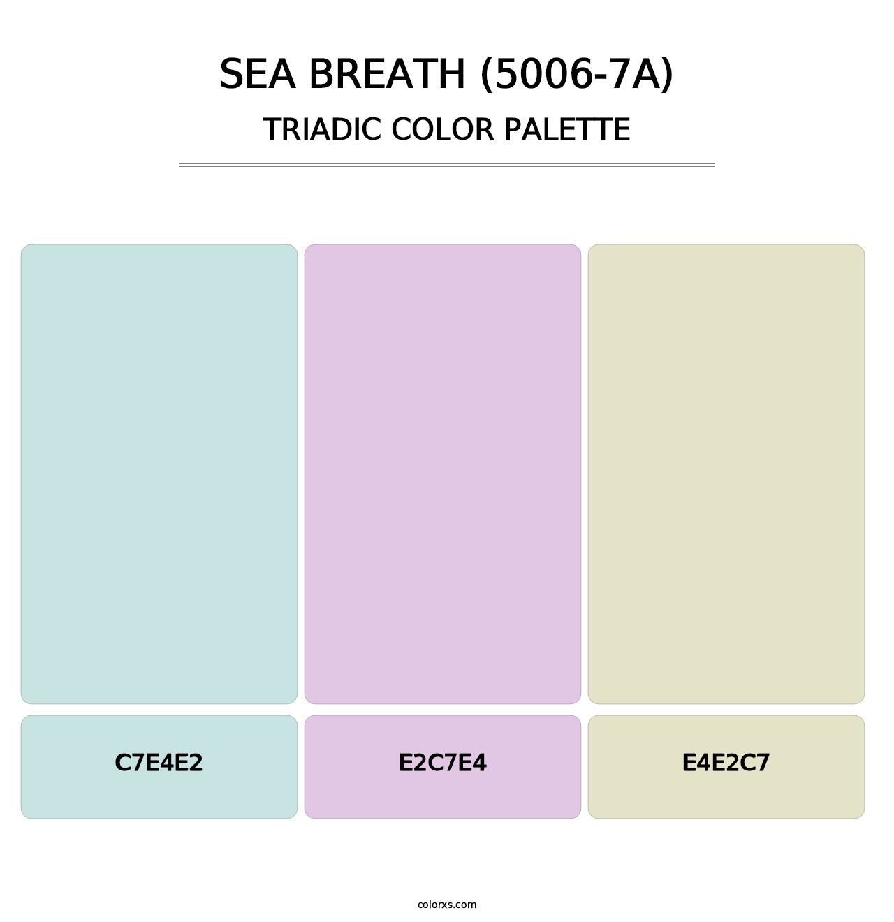 Sea Breath (5006-7A) - Triadic Color Palette