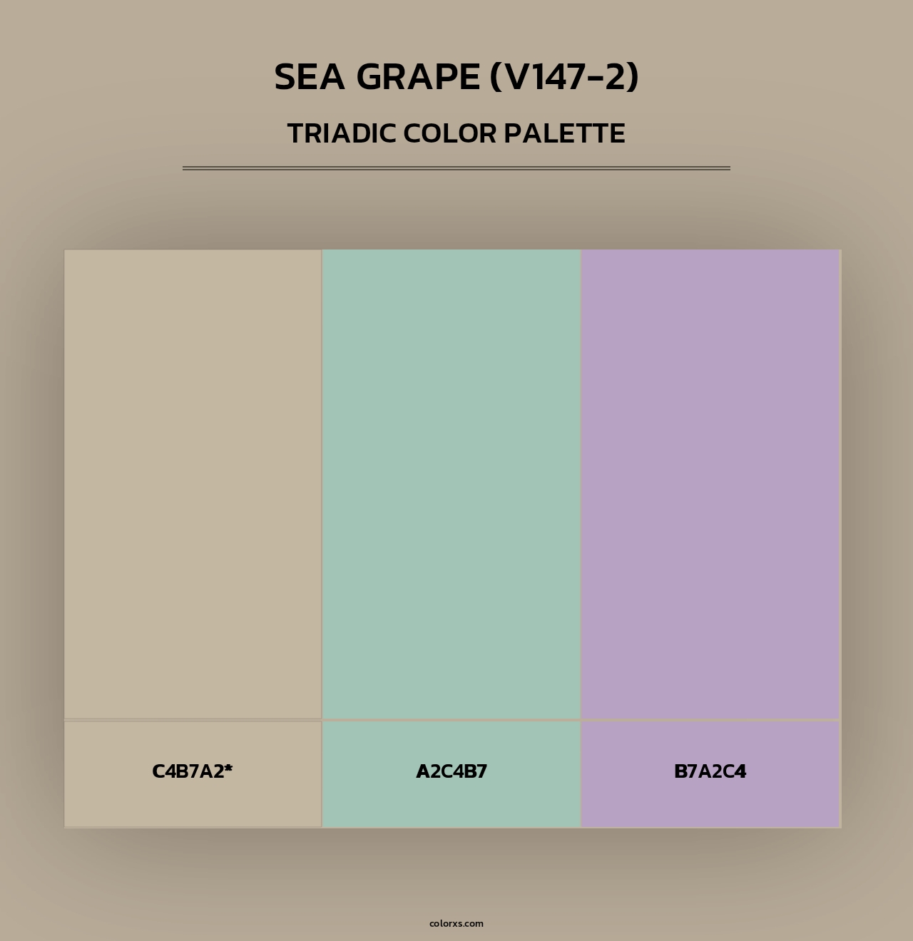 Sea Grape (V147-2) - Triadic Color Palette