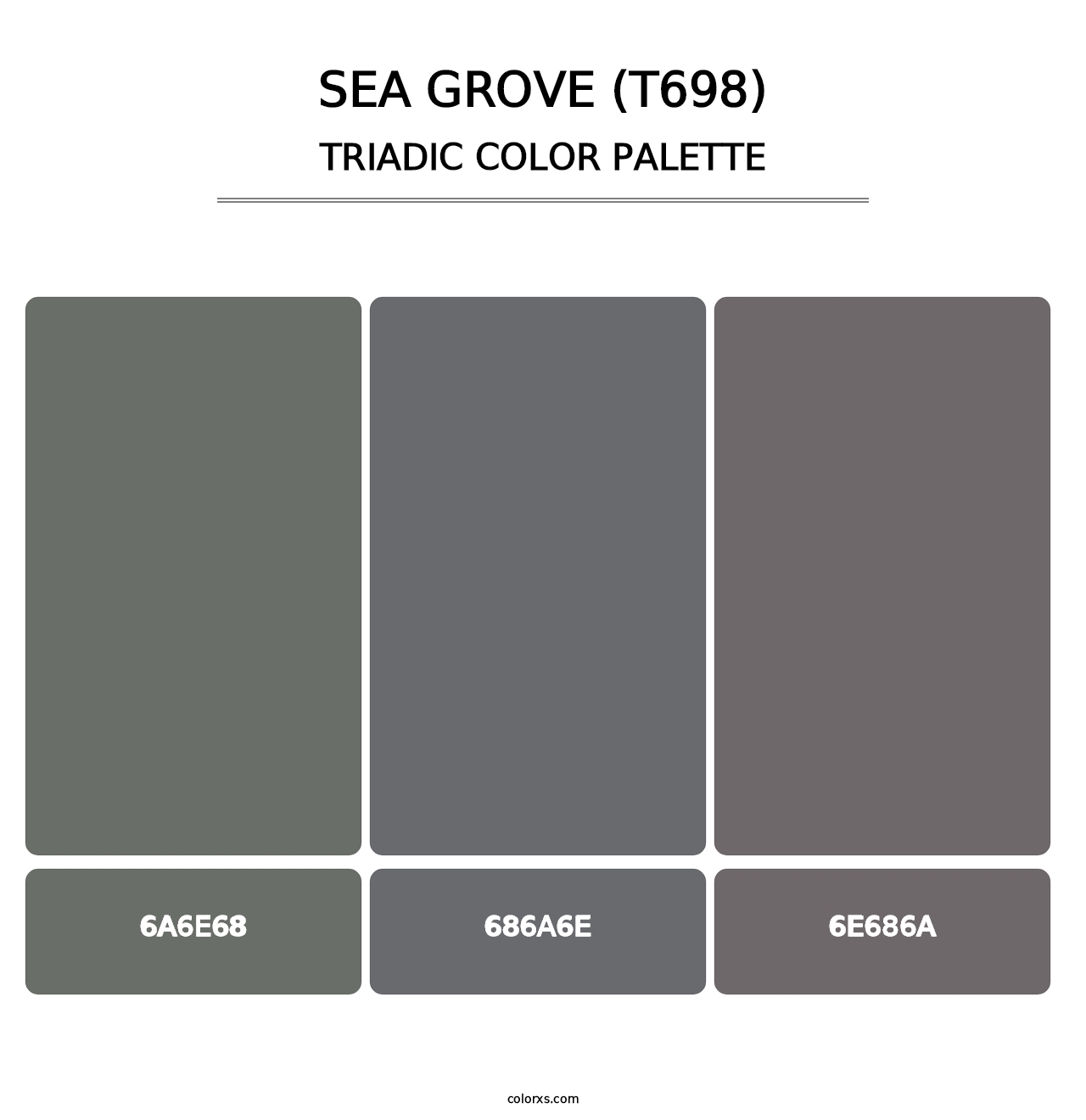 Sea Grove (T698) - Triadic Color Palette