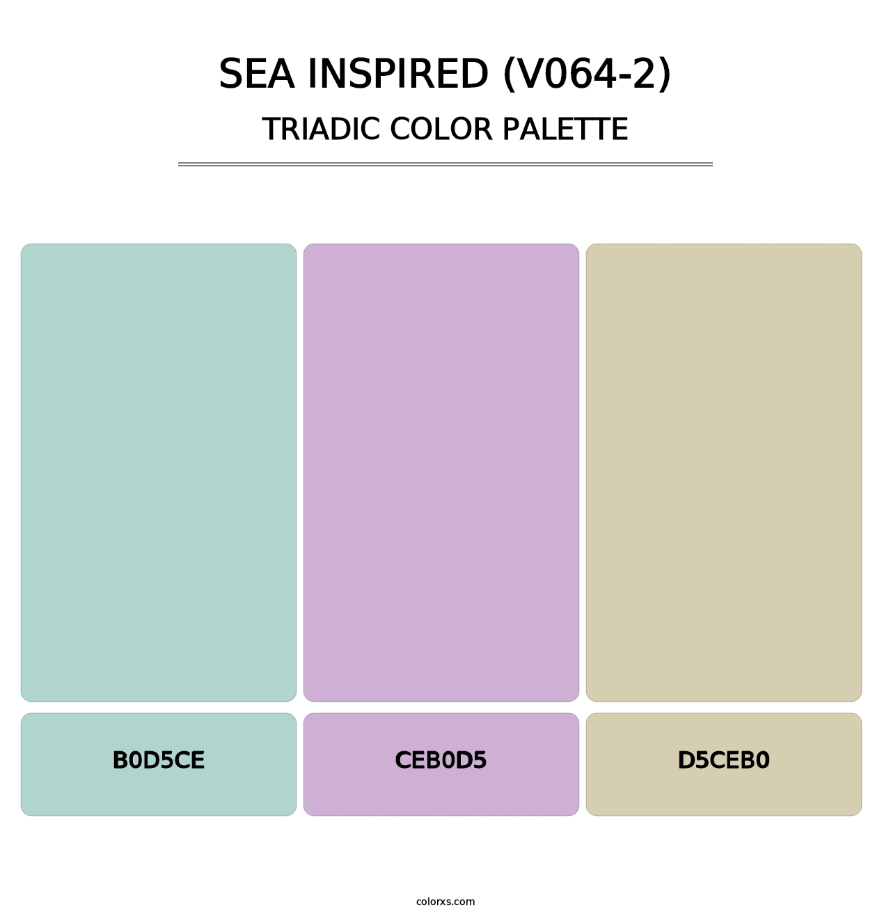 Sea Inspired (V064-2) - Triadic Color Palette