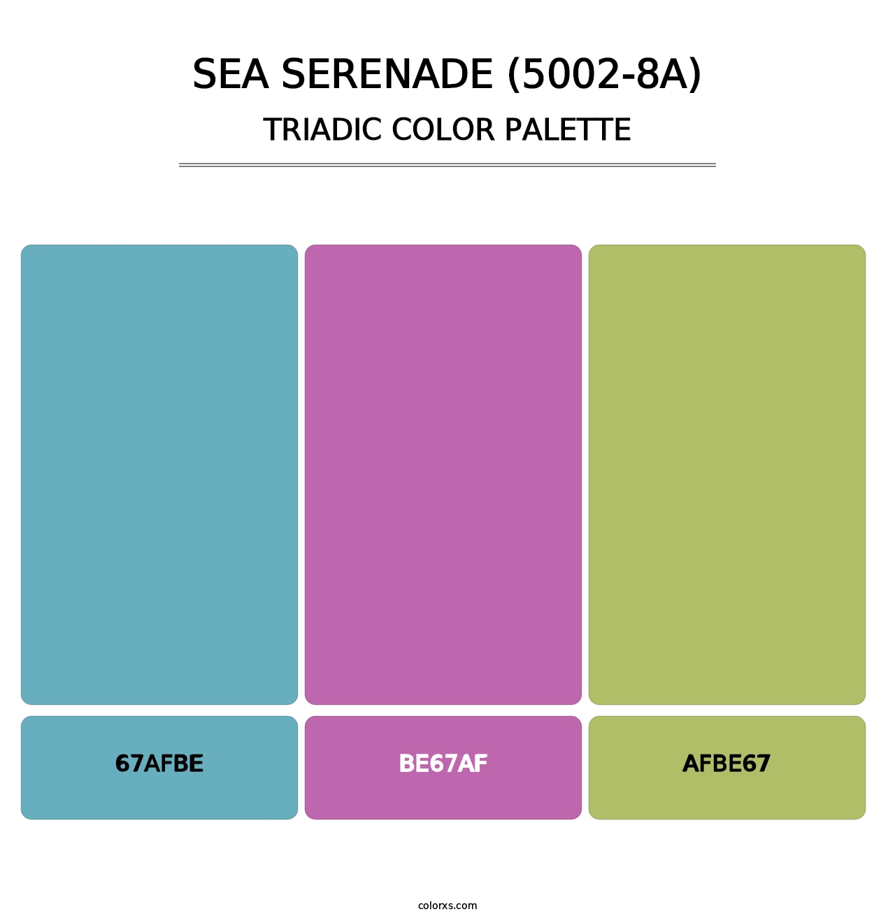 Sea Serenade (5002-8A) - Triadic Color Palette