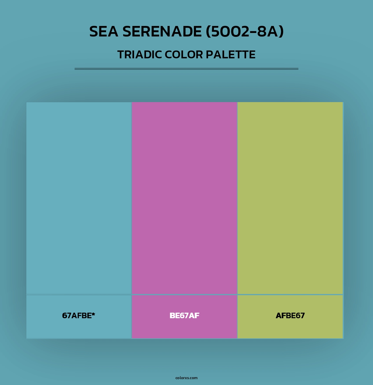 Sea Serenade (5002-8A) - Triadic Color Palette