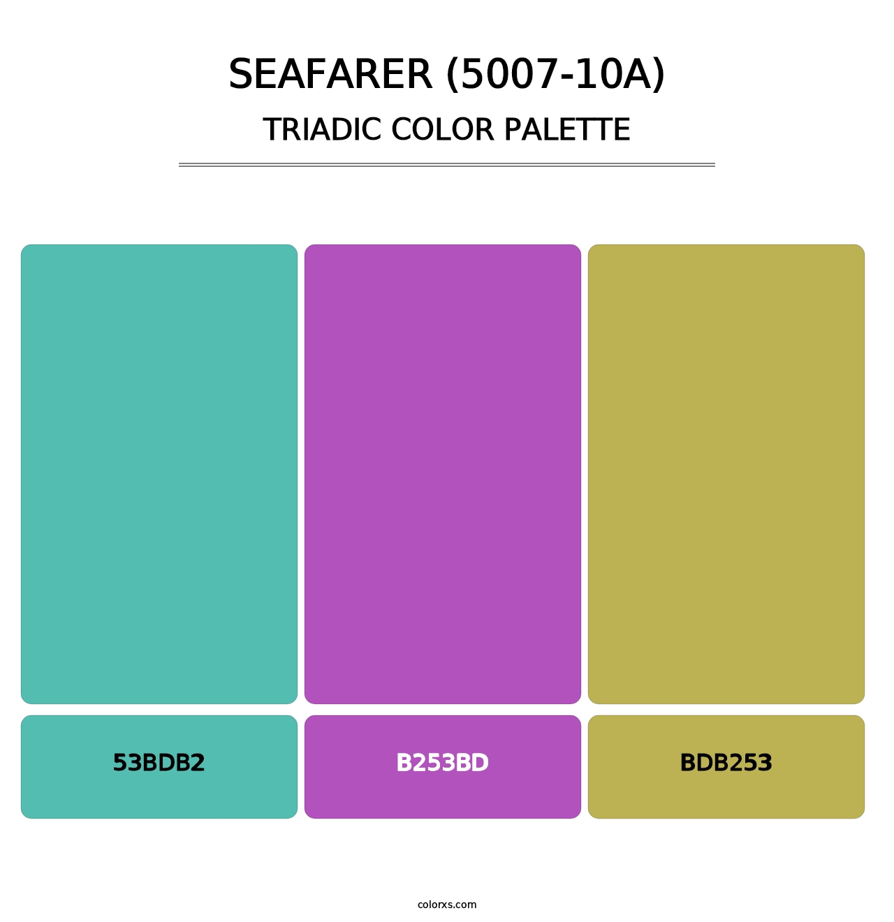 Seafarer (5007-10A) - Triadic Color Palette