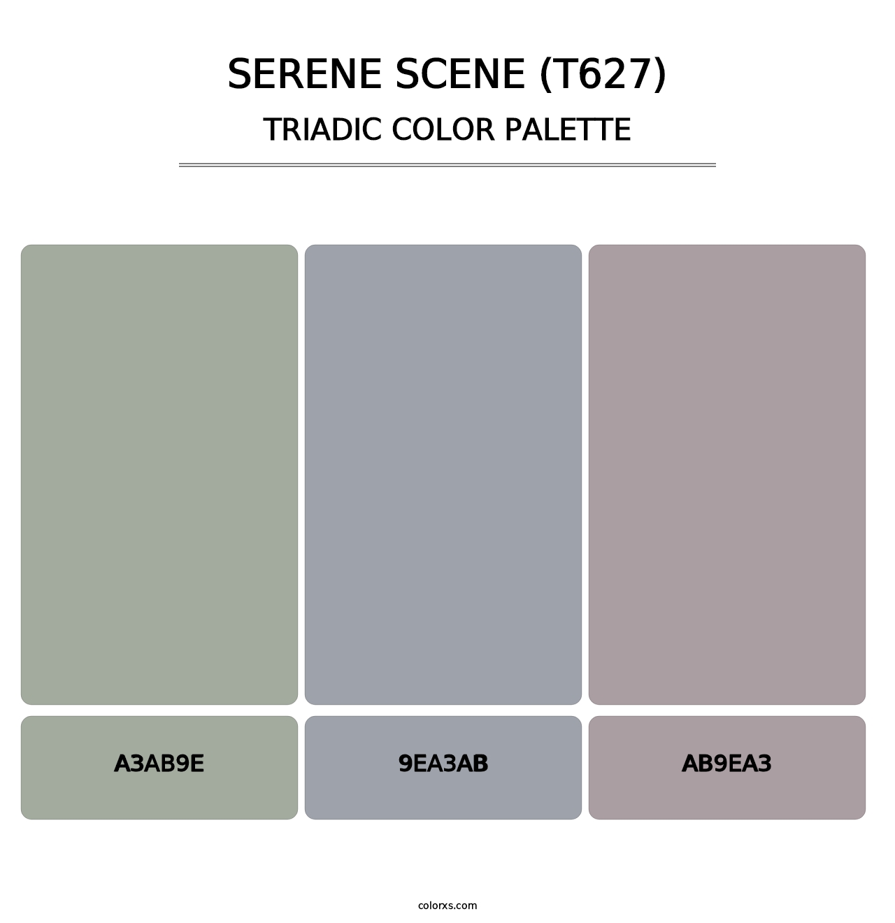 Serene Scene (T627) - Triadic Color Palette