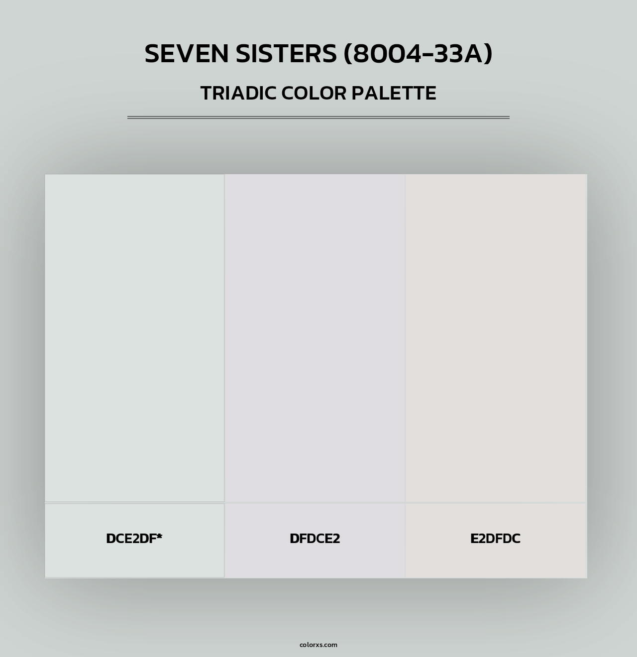 Seven Sisters (8004-33A) - Triadic Color Palette