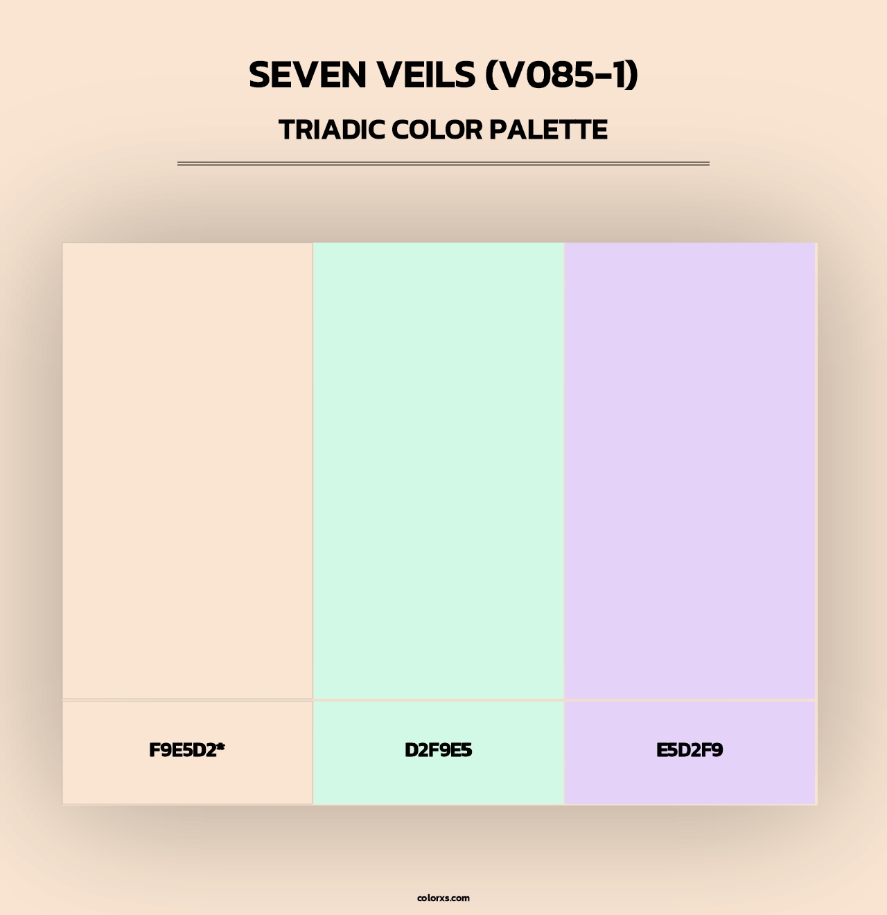 Seven Veils (V085-1) - Triadic Color Palette