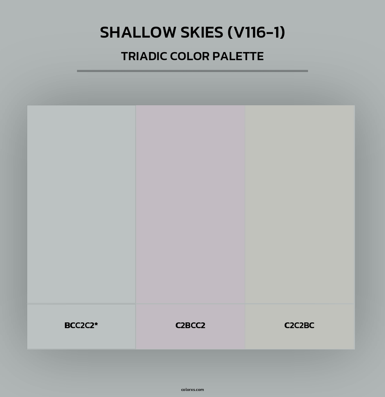 Shallow Skies (V116-1) - Triadic Color Palette