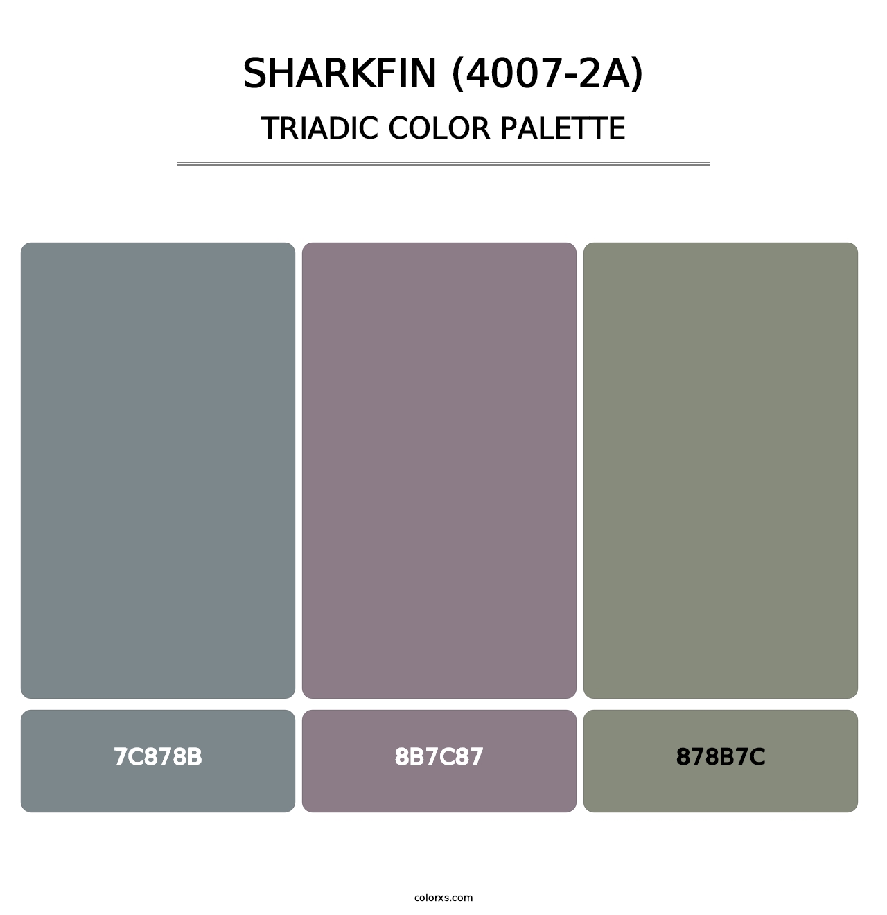 Sharkfin (4007-2A) - Triadic Color Palette