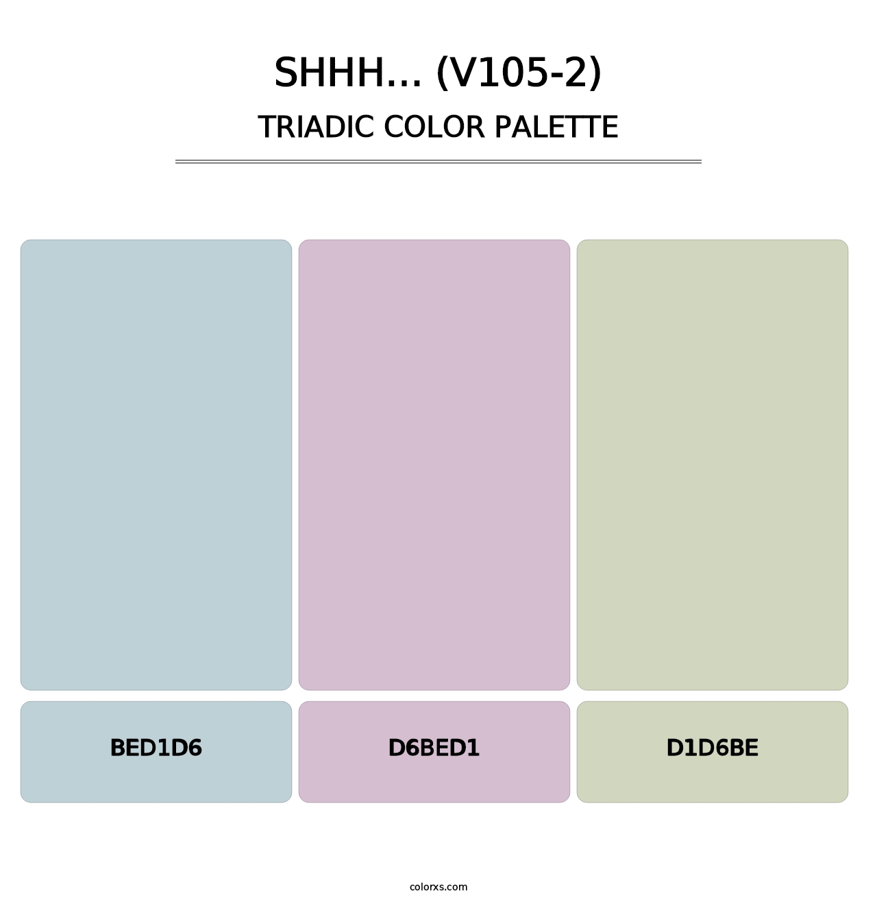 Shhh… (V105-2) - Triadic Color Palette