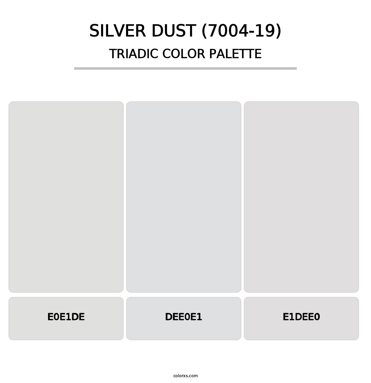 Silver Dust (7004-19) - Triadic Color Palette