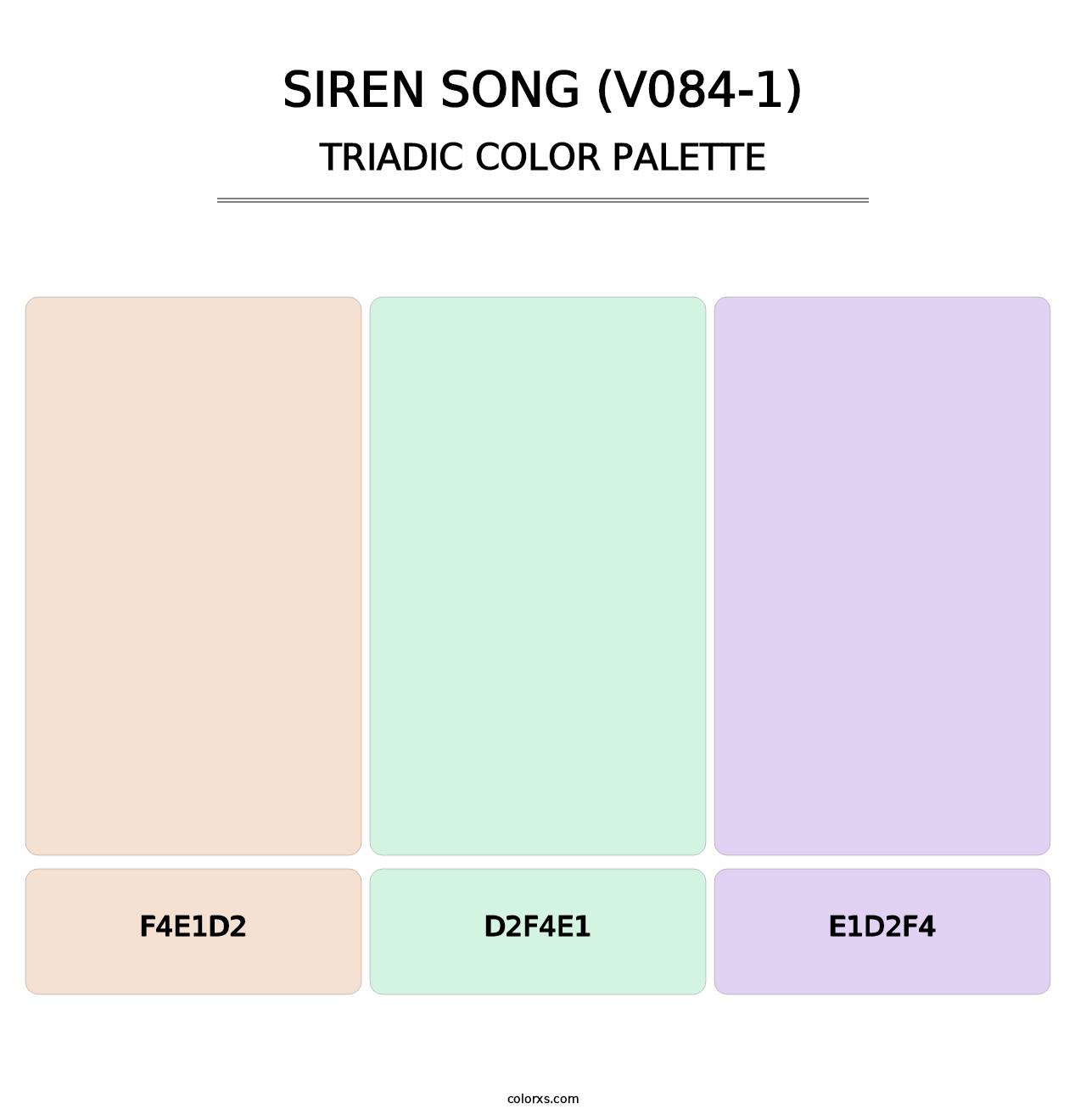 Siren Song (V084-1) - Triadic Color Palette
