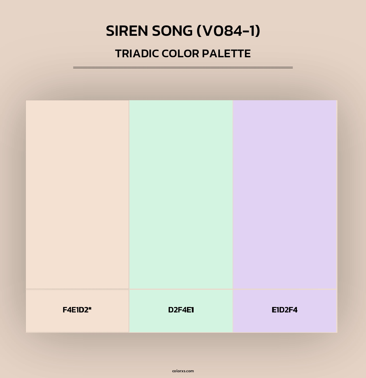 Siren Song (V084-1) - Triadic Color Palette