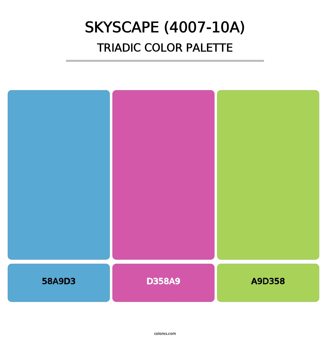 Skyscape (4007-10A) - Triadic Color Palette