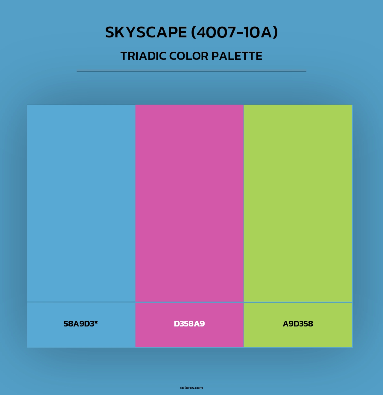 Skyscape (4007-10A) - Triadic Color Palette