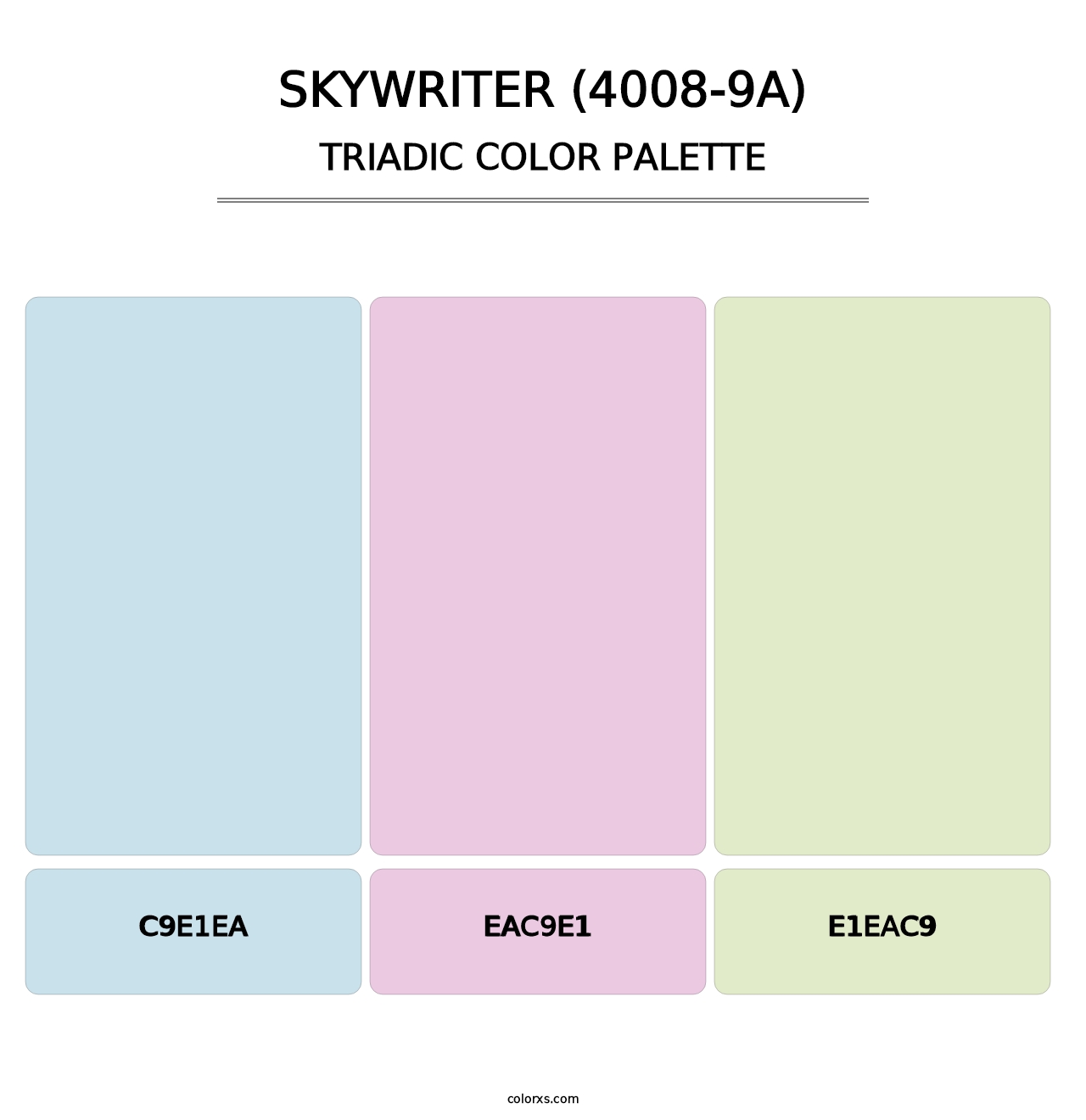 Skywriter (4008-9A) - Triadic Color Palette