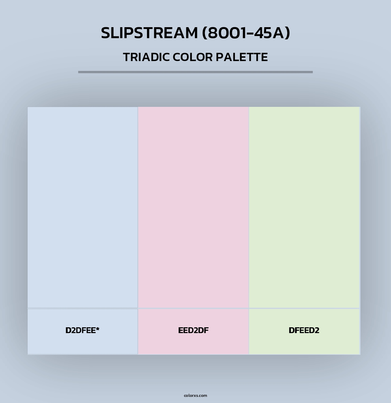 Slipstream (8001-45A) - Triadic Color Palette