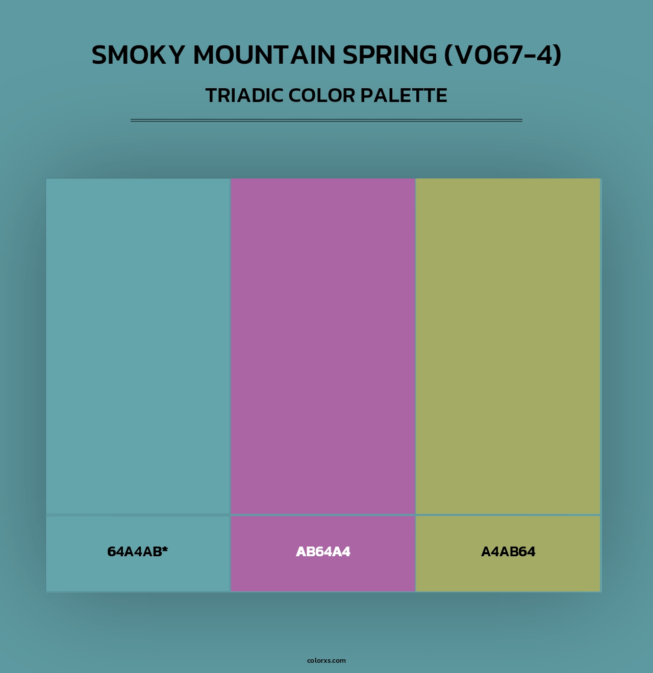 Smoky Mountain Spring (V067-4) - Triadic Color Palette