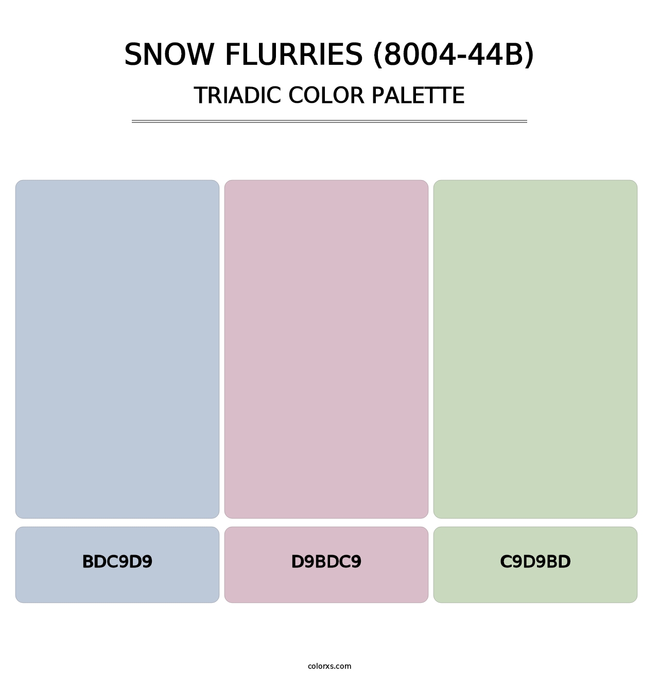 Snow Flurries (8004-44B) - Triadic Color Palette
