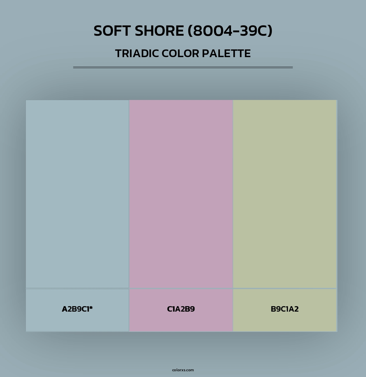 Soft Shore (8004-39C) - Triadic Color Palette