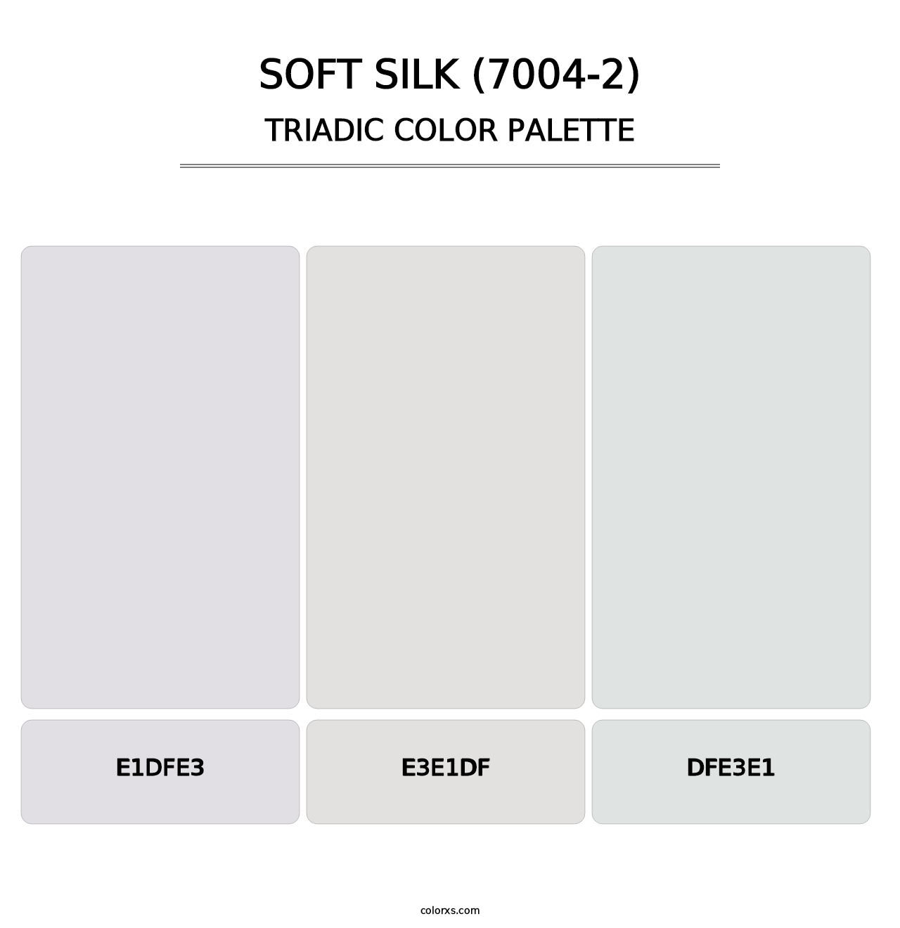 Soft Silk (7004-2) - Triadic Color Palette