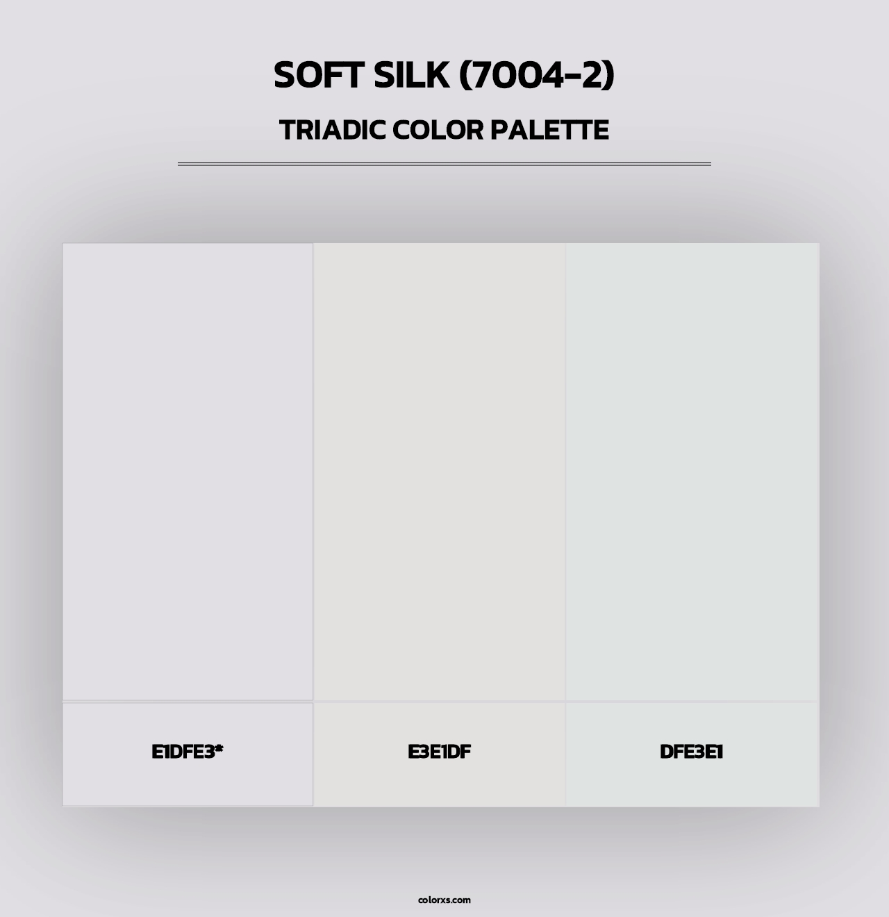 Soft Silk (7004-2) - Triadic Color Palette