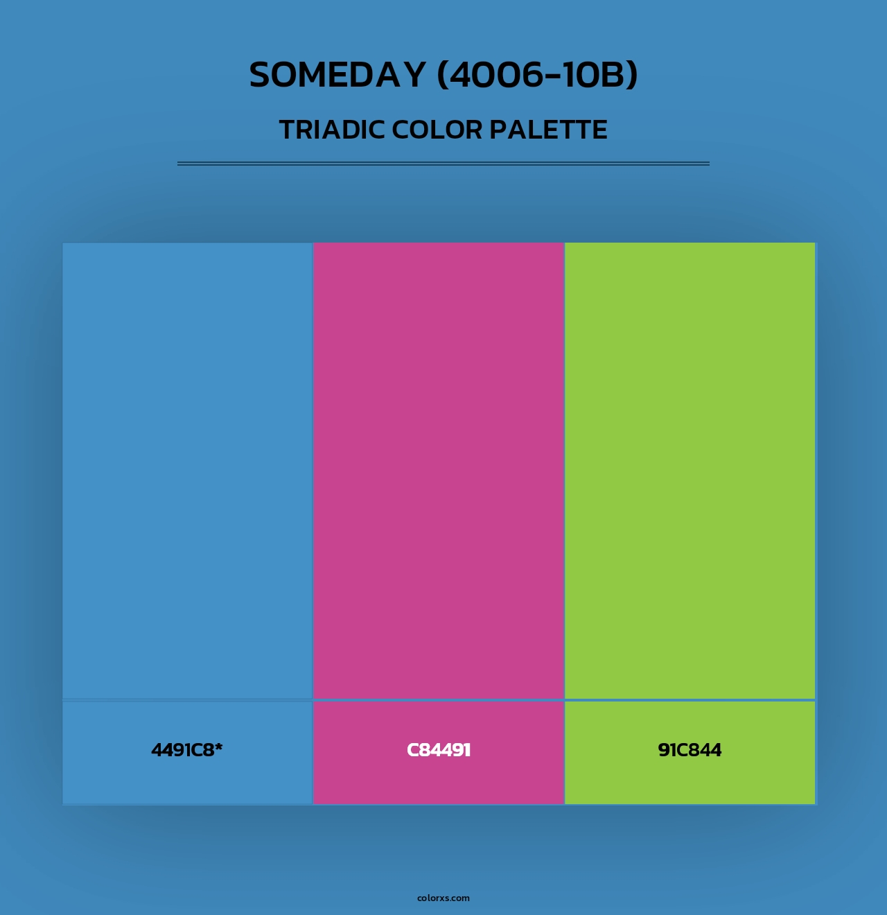 Someday (4006-10B) - Triadic Color Palette
