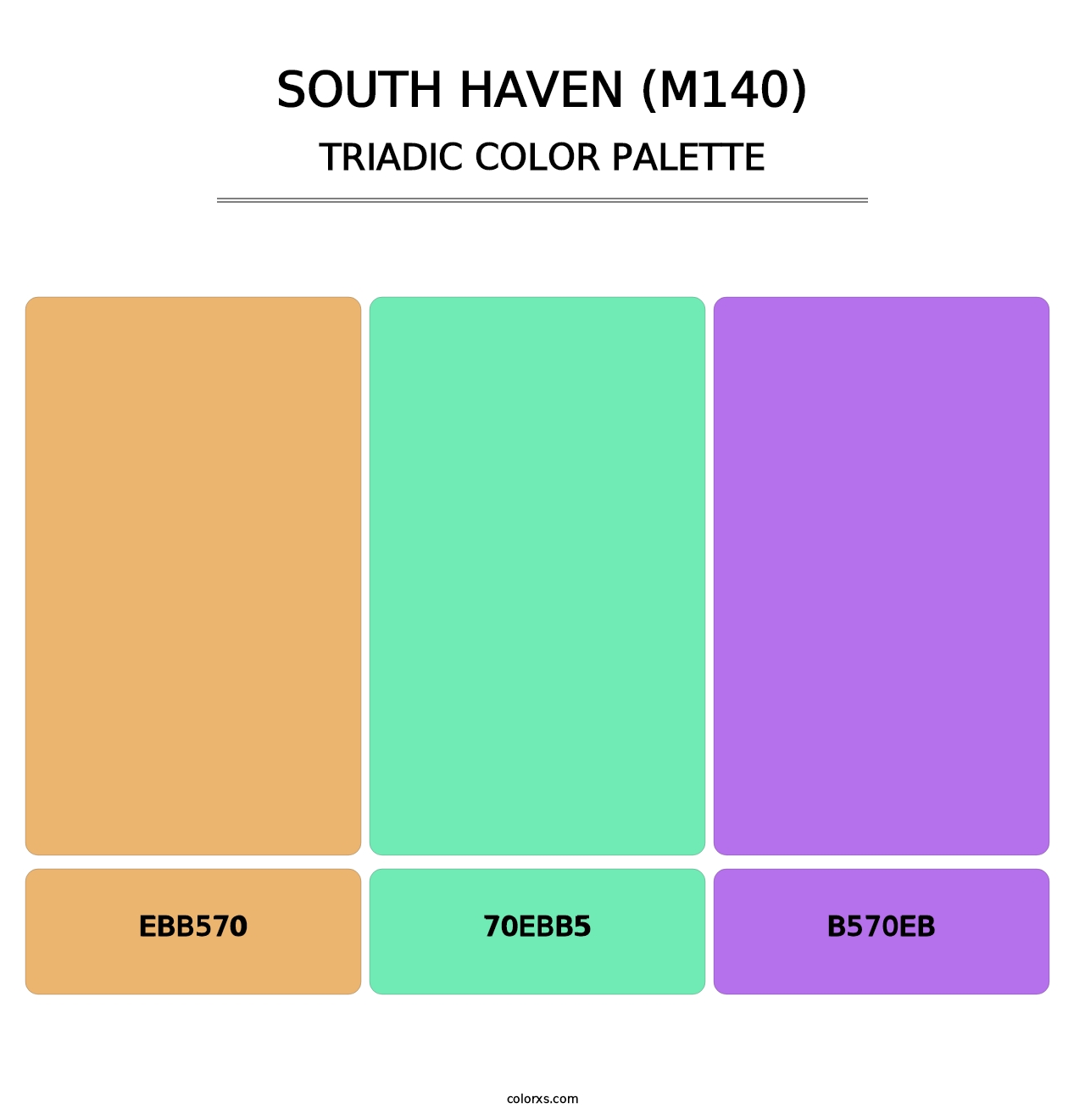 South Haven (M140) - Triadic Color Palette