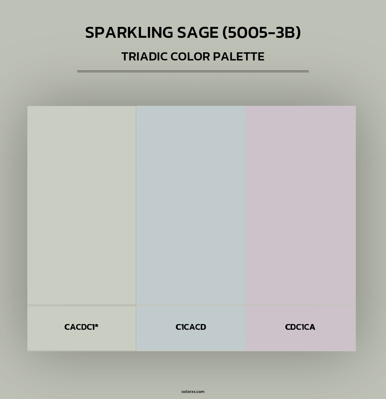 Sparkling Sage (5005-3B) - Triadic Color Palette