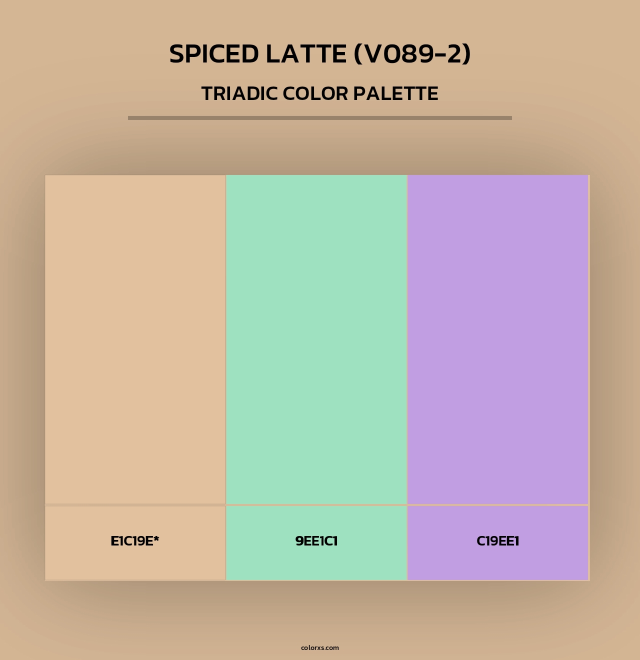 Spiced Latte (V089-2) - Triadic Color Palette
