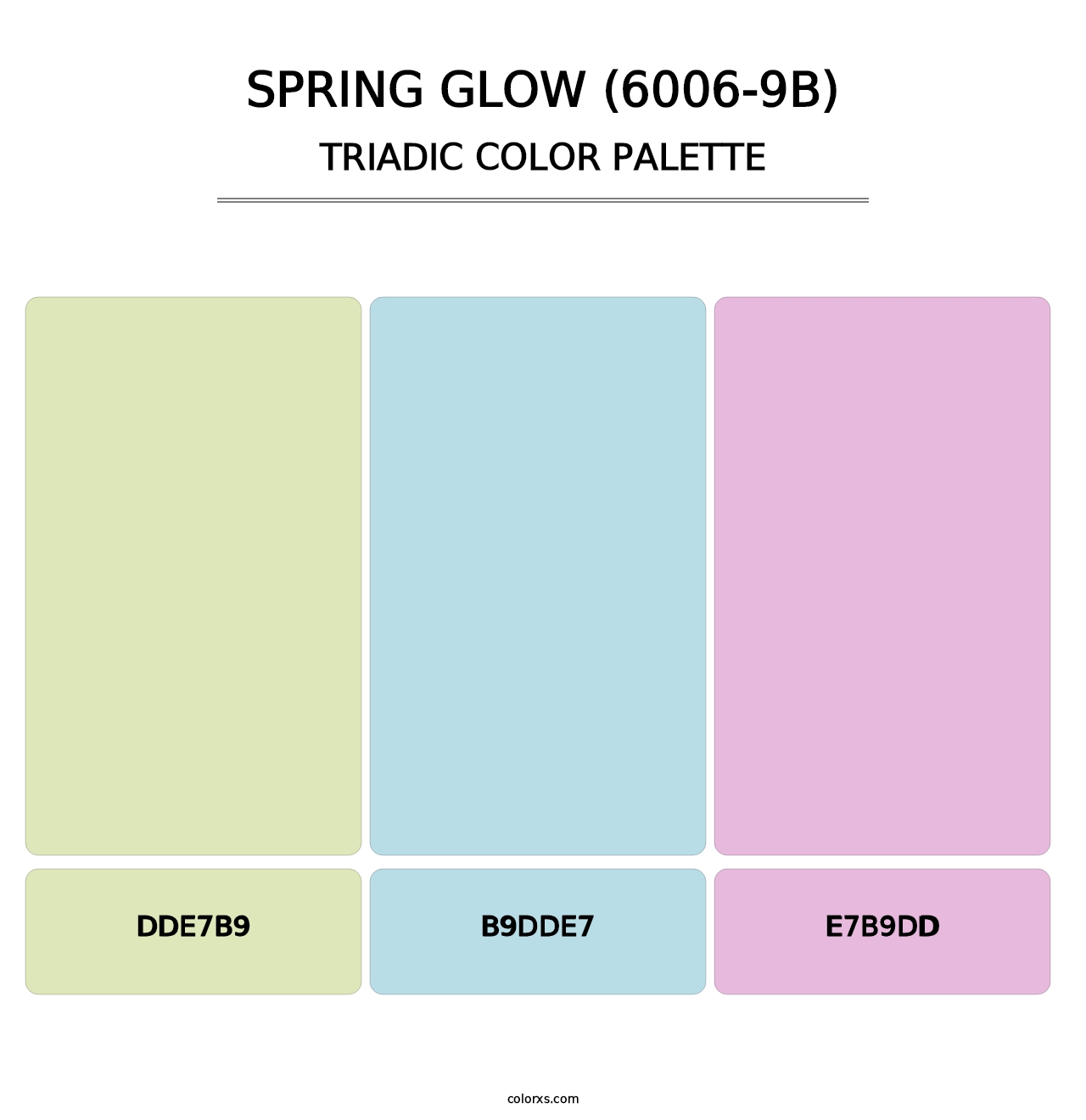 Spring Glow (6006-9B) - Triadic Color Palette