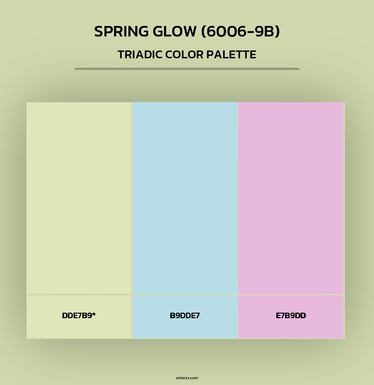 Spring Glow (6006-9B) - Triadic Color Palette