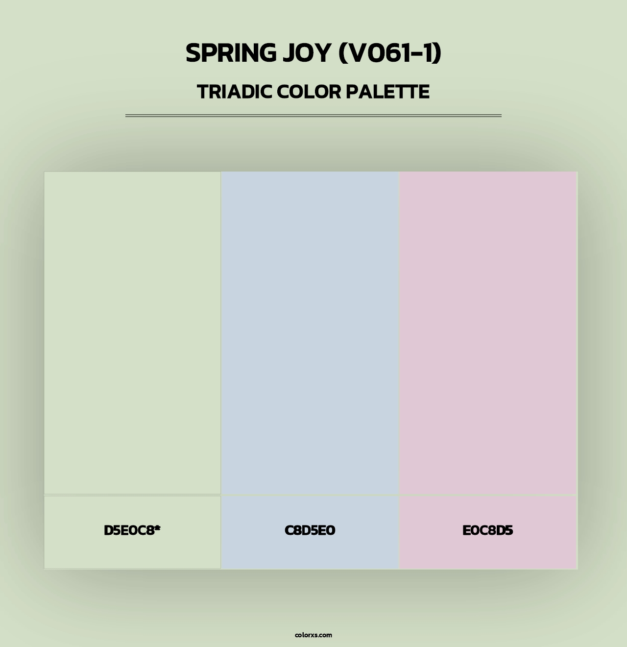Spring Joy (V061-1) - Triadic Color Palette