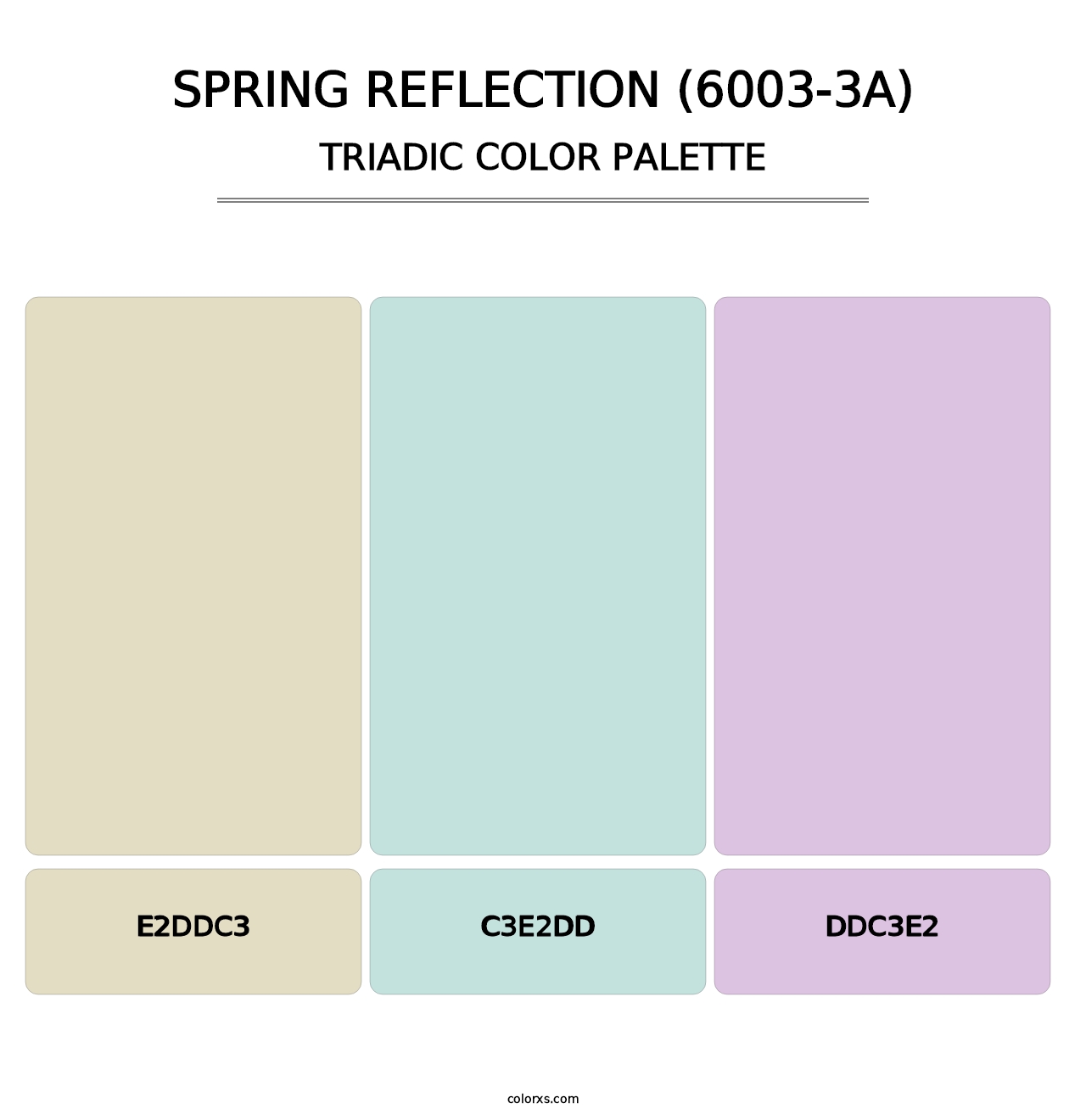 Spring Reflection (6003-3A) - Triadic Color Palette