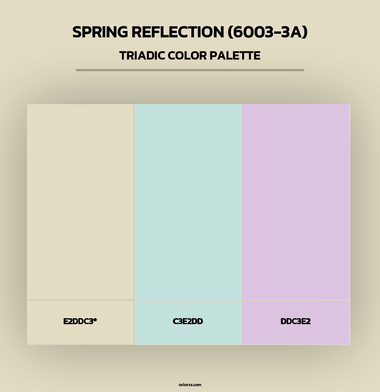 Spring Reflection (6003-3A) - Triadic Color Palette